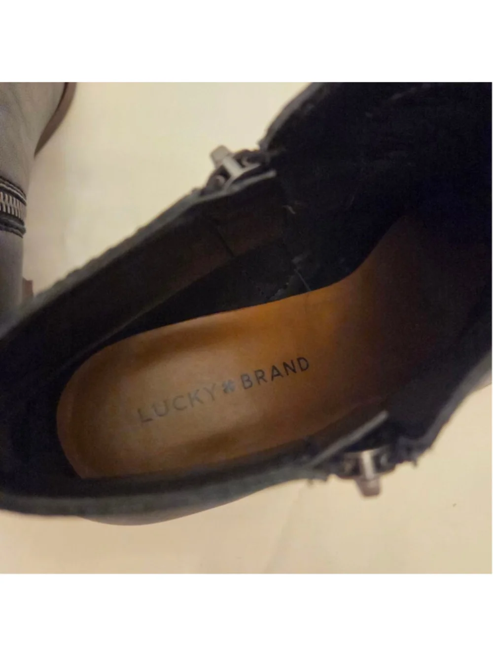 ucky Brand Black Ankle Boots Size 8.5